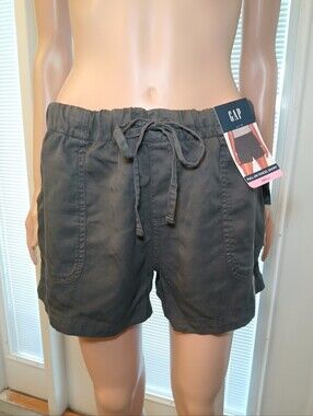 GAP Women's Drawstring Pocket Shorts — Charcoal